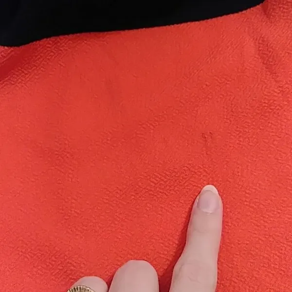 Lularoe Amelia Red and Black Striped Colorblock Midi Dress - Image 3