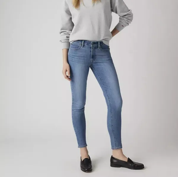 Levi’s 711 Skinny Jeans Size 27 Eternal Indigo Mid-Wash NWOT - Image 2