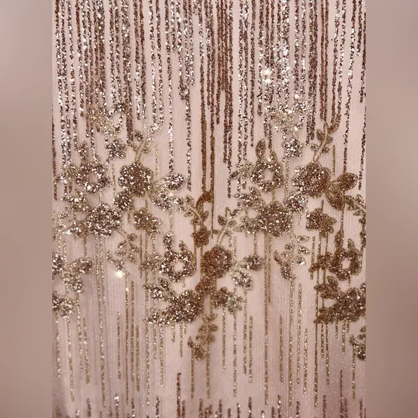Trendy Rose Gold Sequins Designer Dress NWT - Image 5