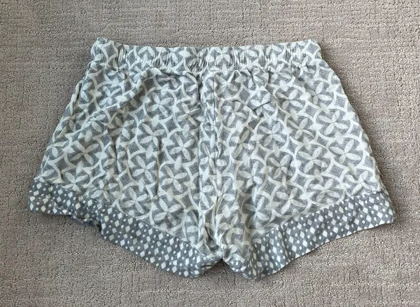 Gray and White Flowy Shorts - Image 2