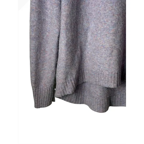 J Crew Turtleneck Sweater Women Medium Purple Alpaca Wool Blend Knit Preppy - Image 4