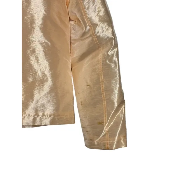 Dismero Women's Blazer Jacket Y2K Vermoda SPA Satin Lined Zipper Pocket‎ Small - Image 12