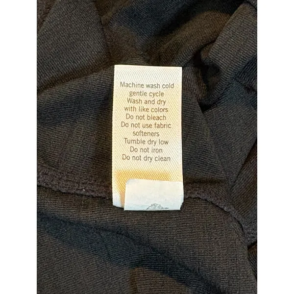 Athleta‎ Pacifica 1/4 Zip Long Sleeve Top Womens Medium Black Activewear Ruched - Image 9