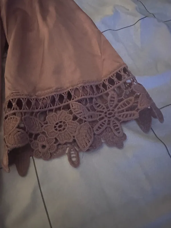 Pink silky robe - Image 4