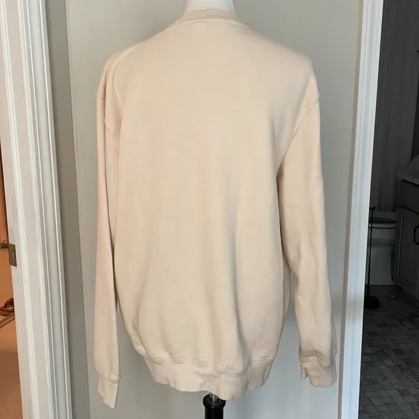 Super Cute Oversized Cream Colored Maui Hawaii Crewneck Sweatshirt - Image 3