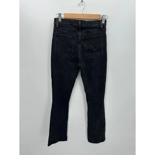 Abercrombie & Fitch The Skinny High Rise‎ Black Ankle Slit Jeans 25/0S DZ15 - Image 2