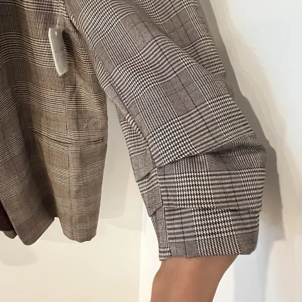 NWT Altar'd State Plaid Collared Longline Blazer Jacket Casual Chic‎ Size L - Image 5