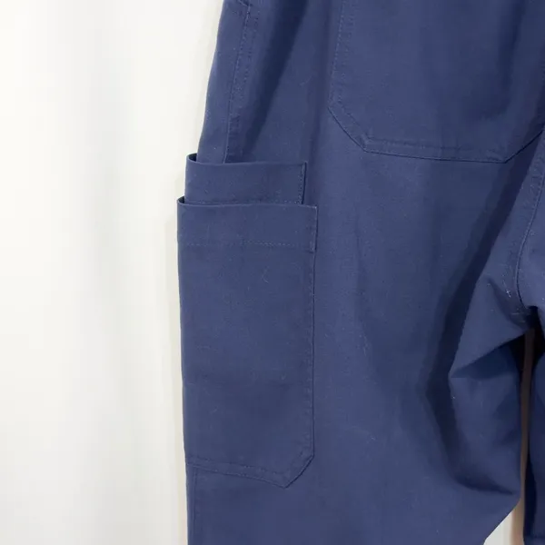 FIGS Large Scrub Pants Navy Blue Elastic Waist Cargo Pocket Medical Uniform 1426 - Image 11