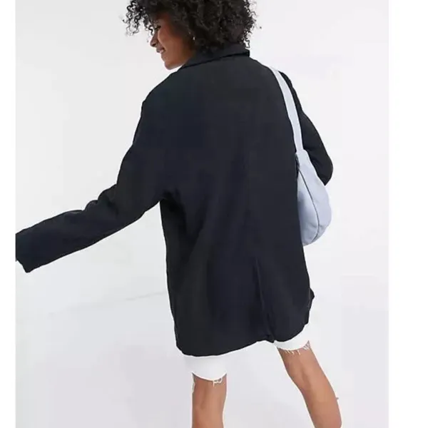 Free people Rowan blazer jacket in black - Image 2