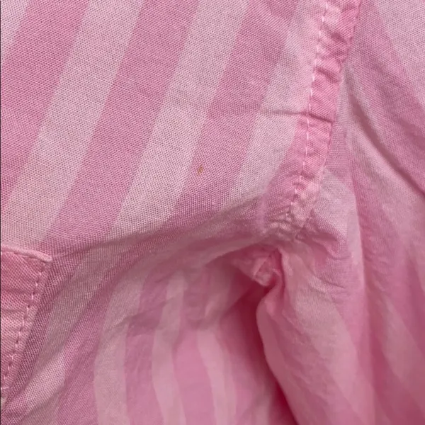 Victoria’s Secret Iconic Pink Striped Button Down Sleep Shirt - Image 5