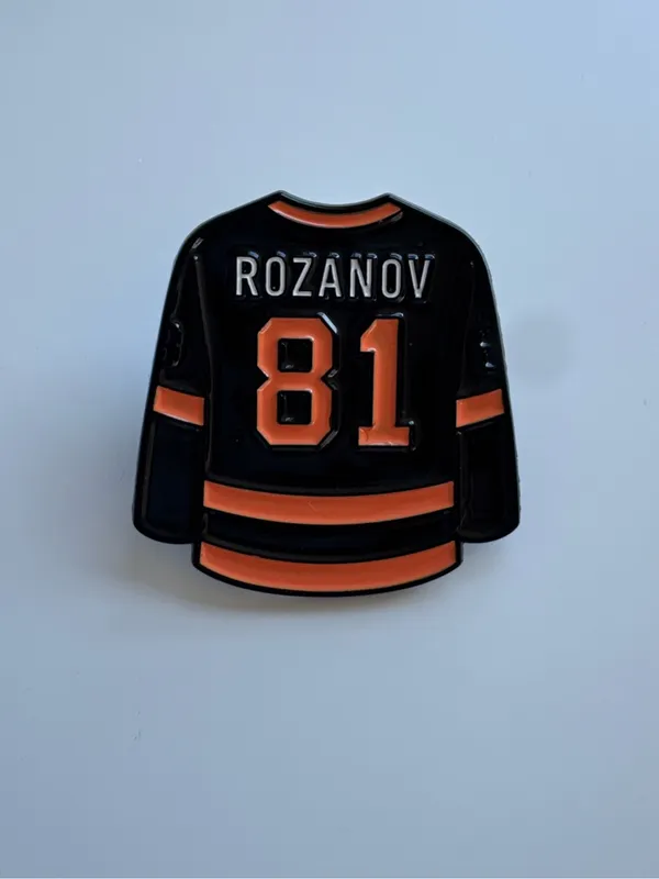 Hollander and Rozanov Hockey Jersey Enamel Pin - Image 3