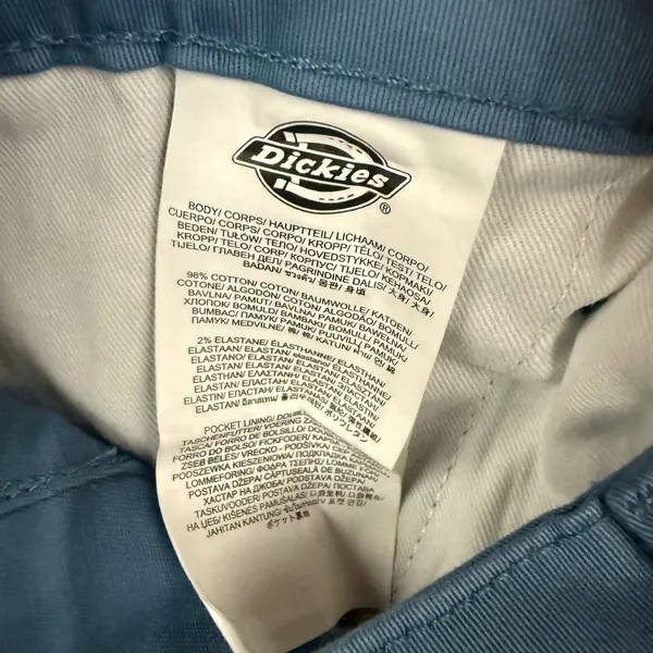 Dickies Womens Blue Slate Straight Leg Cargo Pants Size 24R New - Image 7