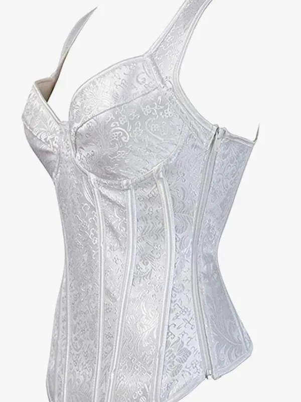 02 Collection White Bridal Bustier Large NWOT - Image 3