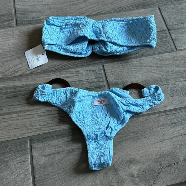 Bikini lovers Celeste blue bikini set - Image 3