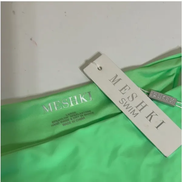 Meshki Green Aliza String Tie Swim Bottoms - Image 7