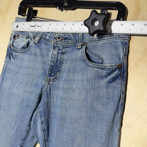 Vintage Ralph Lauren Stretch Kelly Bootcut Jeans Size 4‎ Light Wash Y2K - Image 3