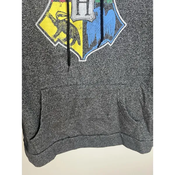 Harry Potter Wm‎ Med Hogwarts Houses Graphic Drawstring Hoodie Fan Novelty - Image 4