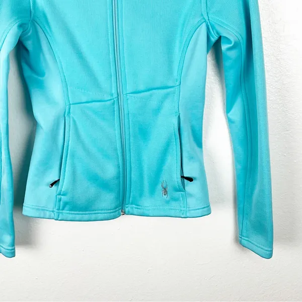SPYDER Core Teal Long Sleeves Side Zip Pockets Jacket Size XS Outerwear Gorpcore - Image 11