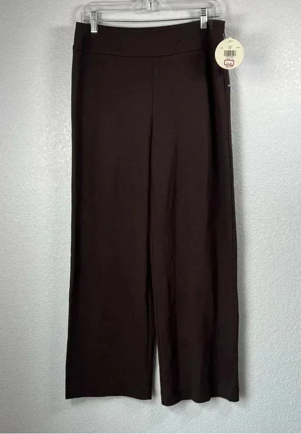Valerie Separates Dark Brown Wide Leg Trouser , Side Zip 12 - Image 2