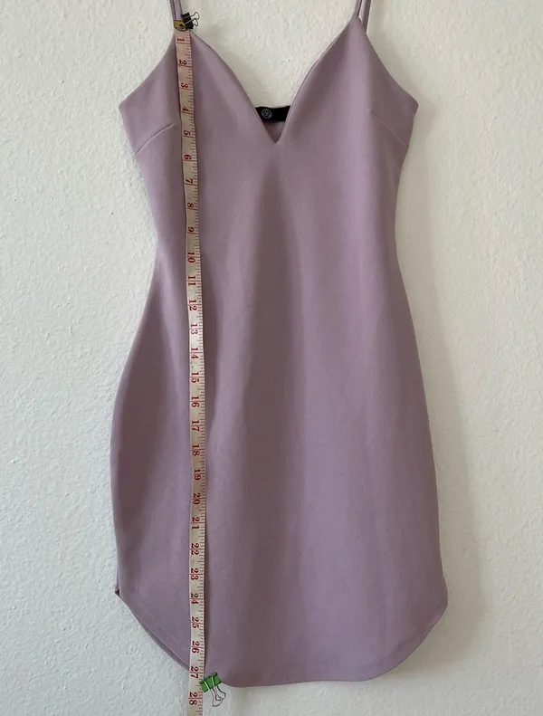 Missguided Lilac Strappy Plunge Bodycon Dress - Image 5