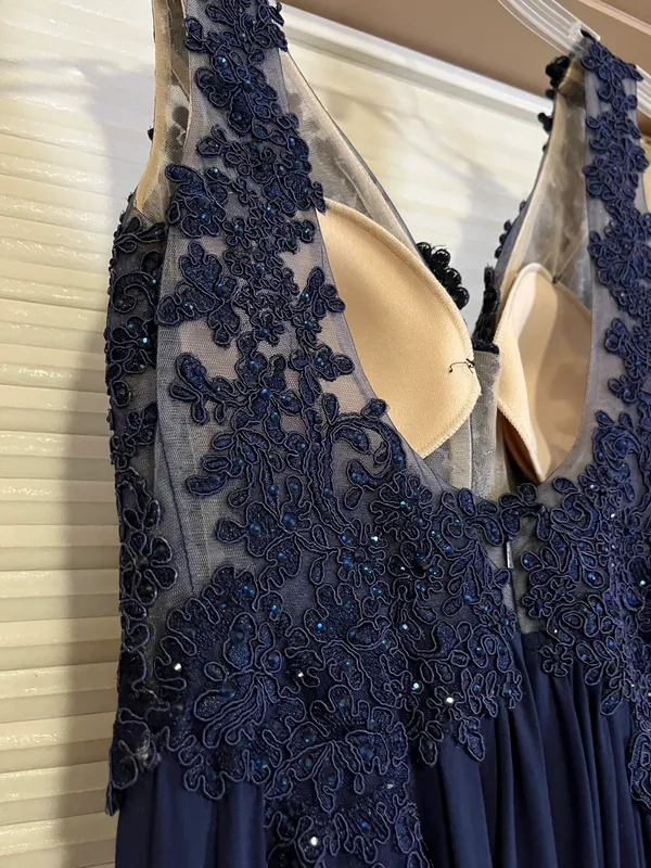 Sherri Hill Blue Prom Dress - Image 5