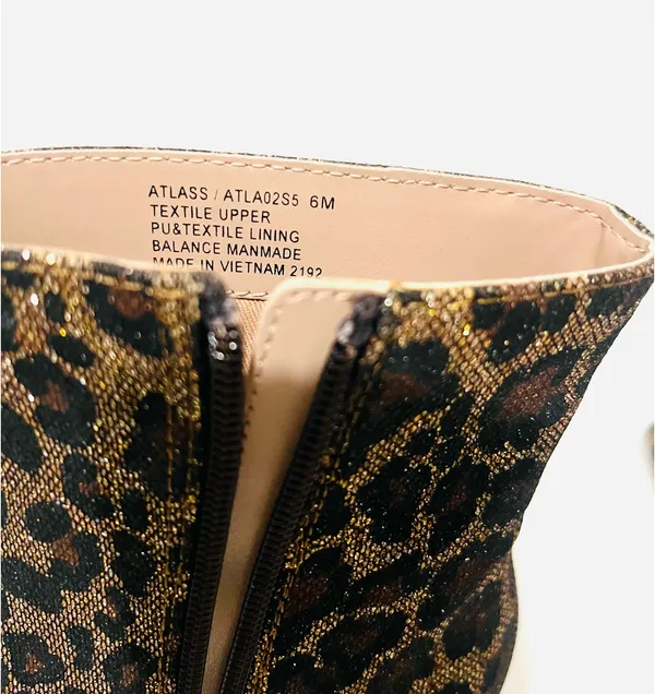 Betsey Johnson Leopard Print Pointed Toe Ankle Boots  - Image 7