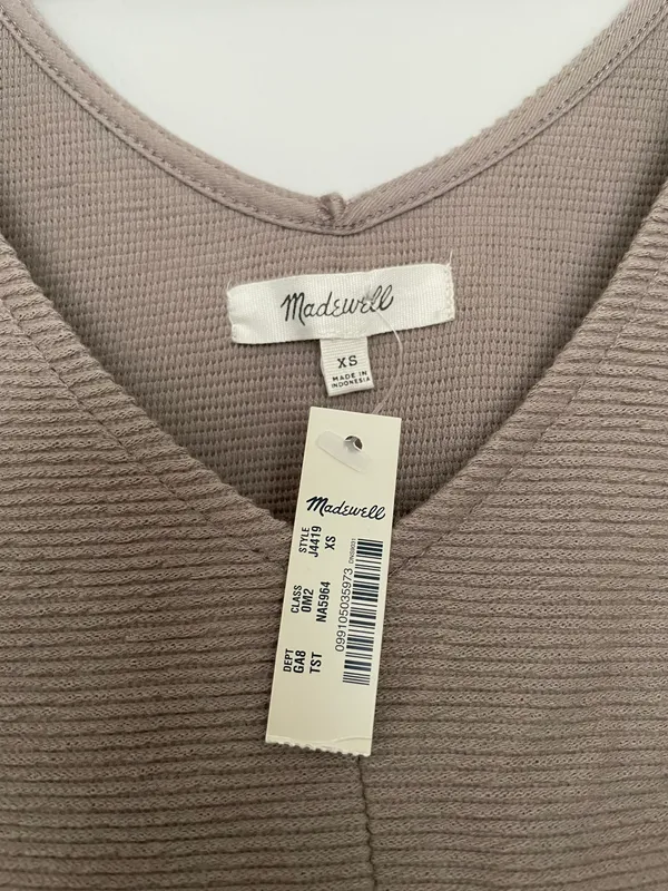 Madewell Texture And Thread Tie Front Tank - Image 4
