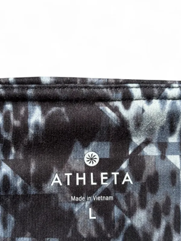 Athleta Chaturanga Legging Black & Gray Snake-Print Size Large Athleisure Sporty - Image 5