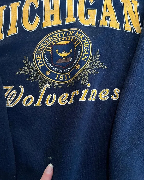 vintage university of michigan sweatshirt - Image 3