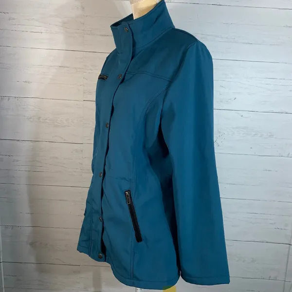 Big Chill Freestyle teal jacket size XL womens full zip - Image 2
