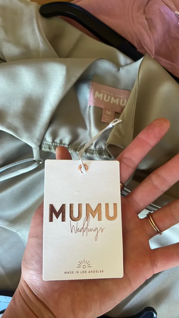 Show me your Mumu sage green bridesmaid dress - Image 3
