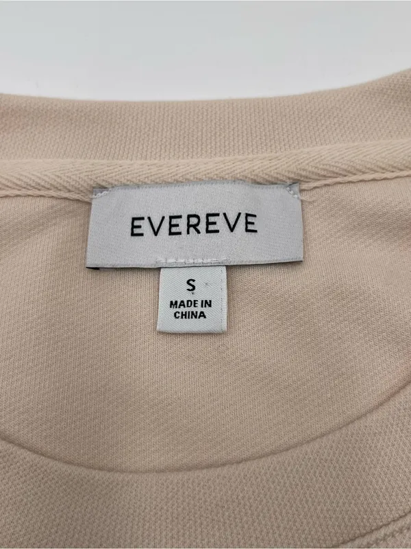 Evereve Sleeveless Cream Tie-Waist Midi Dress Cap Sleeves Size Small - Image 7