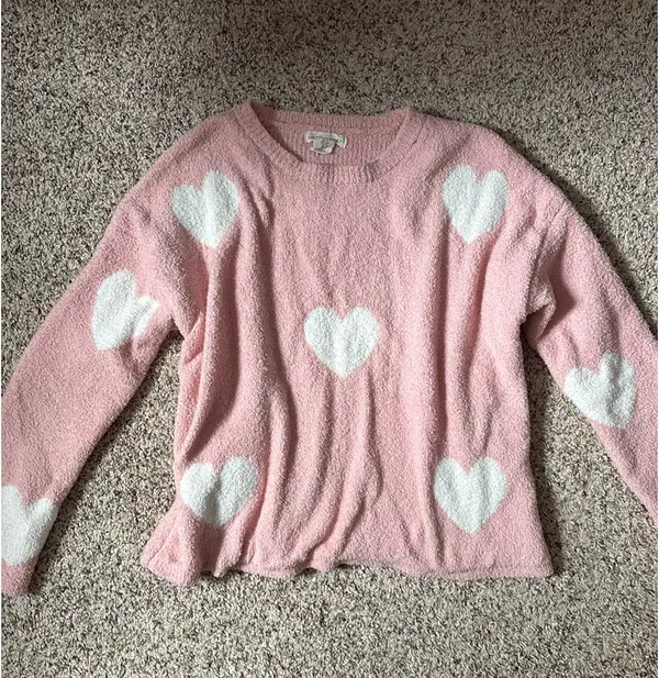 Happily Grey Pink Hearts Lounge Set - Image 2