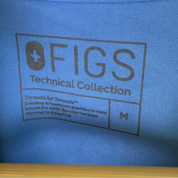 Figs Casma Three-Pocket Scrub Top Size Medium Blue PO 1494 Style FW1100 - Image 6