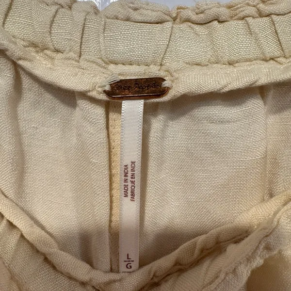 Free People‎ butter yellow flowy shorts - Image 3
