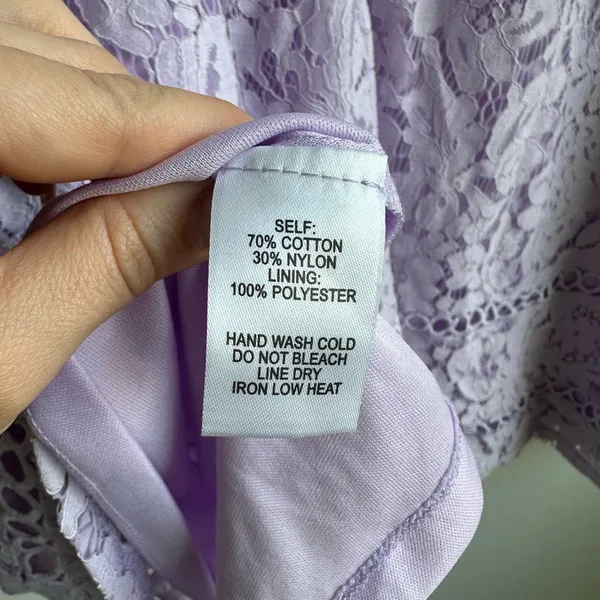 NWT Lulus Kiss Kiss Lilac Purple Lace V Neck Midi Sleeveless Dress Size XL - Image 8