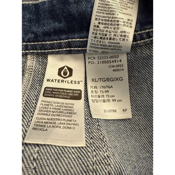 Levi’s Vintage Two Horse Brand Bib Work Clothing Overalls XL Denim Romper Retro - Image 10