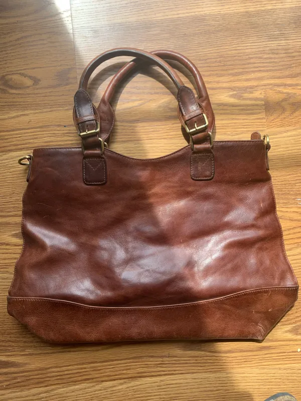 The Leather Store Bags Purse Brown Large Accessories Tote Everyday Casual - Image 2