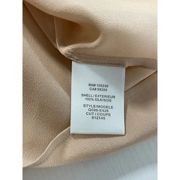 Equipment Femme Silk Camisole Top XS Neutral Beige Adjustable‎ Straps - Image 7