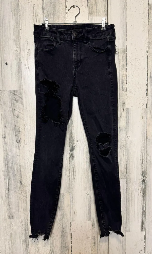 black next level stretch ripped skinny jeans - Image 2