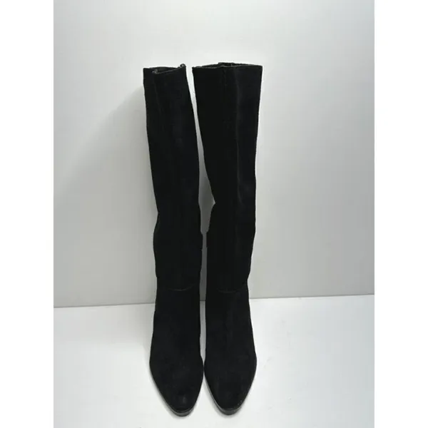 Naturalizer Fae Women Size‎ 5 Suede Black High Knee Heeled Boots - Image 6
