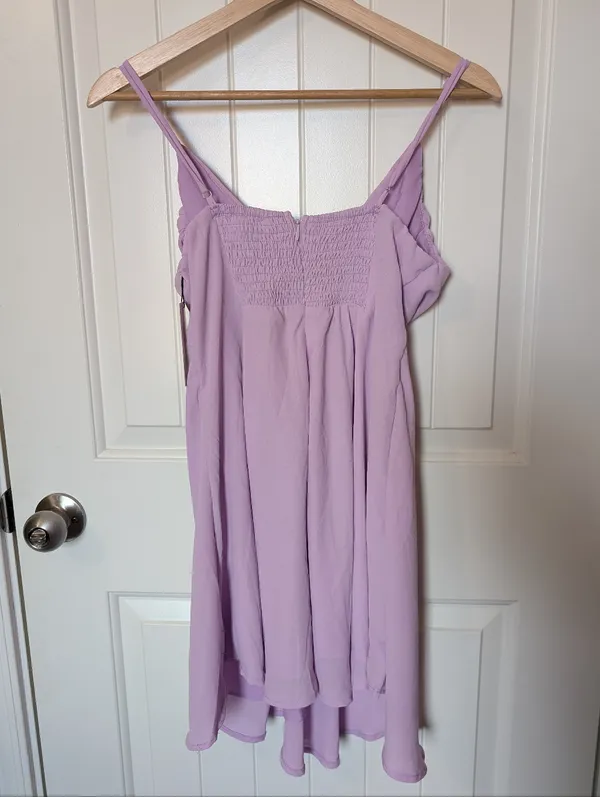 NWT Hello Molly Smile Back At Me Mini Dress W6/Medium Lilac - Image 2