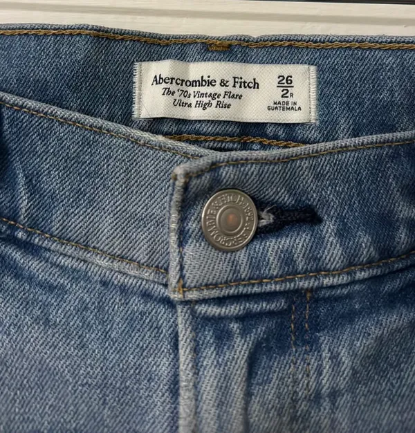 Abercrombie High Rise Flare Jeans - Image 3