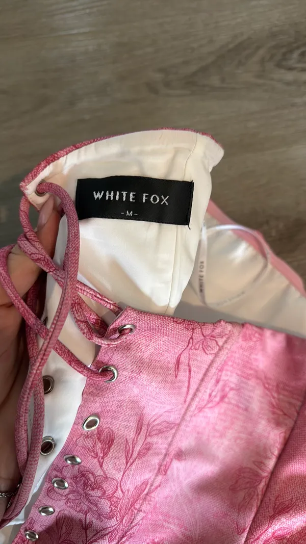 White fox boutique corset top - Image 3