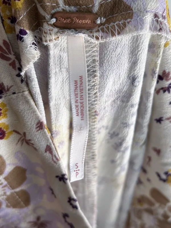 Free People Can't Take My Eyes Off Pant in Tea Combo Sz Small Retro 70s - Image 6