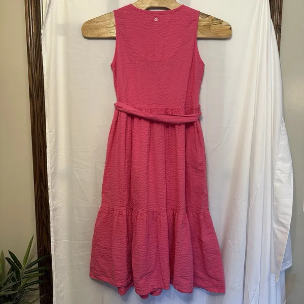 Barbour Women Size 6 Begonia‎ Pink Sea Daisy Dress Anthropologie Saks Nordstrom - Image 5