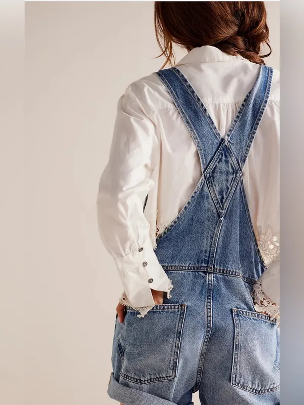 Free people Ziggy shortall overalls - Image 3