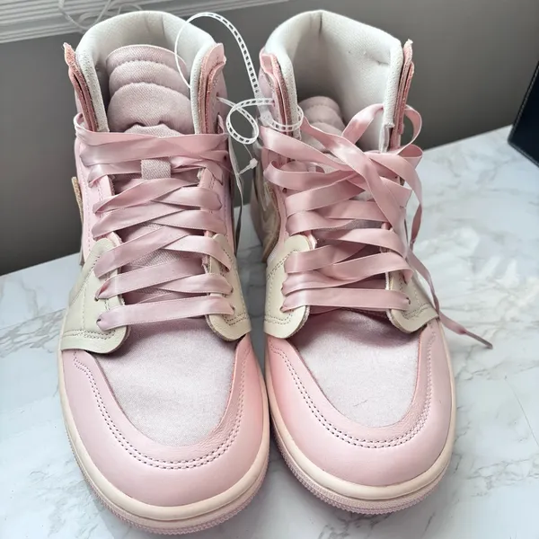 Nike AIR JORDAN 1 HIGH METHOD OF MAKE Pink Oxford Size 8.5 Women’s - Image 3