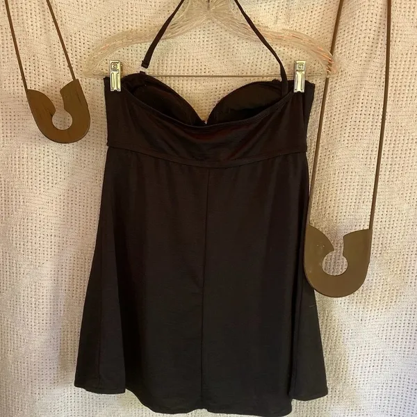 White Stag Bathing‎ Suit Tankini Top Black - Image 3