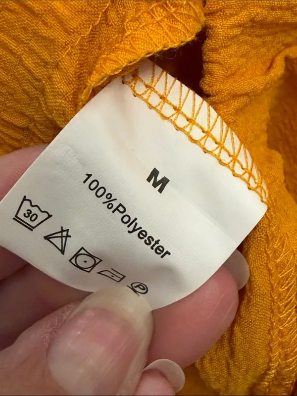 🌅🌅🌅3 for 12$🌅🌅🌅Women’s Yellow Short Sleeve Asymmetrical Top/Short Set-Med - Image 10